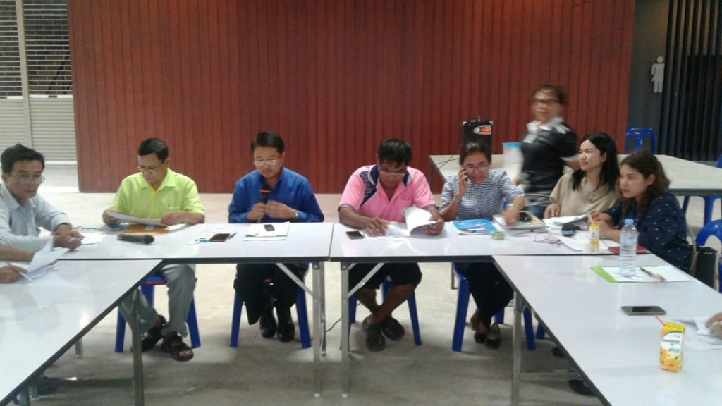 ประชุมคณะกรรมการชุมชนบ้านคลองเตย 1-6